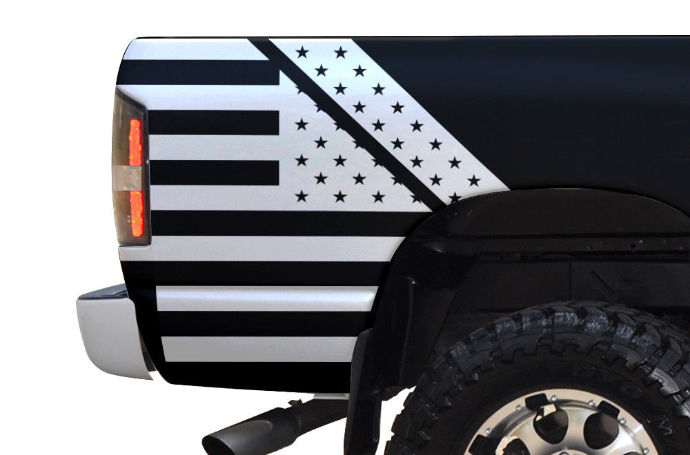 Custom Folded American Flag Body Graphics Decal Kit - Click Image to Close